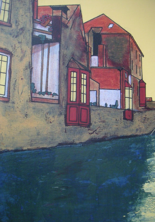 Bruges - Acrylique 46 X 33 - Septembre 2004