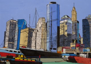Lower Manhattan - Acrylique 65 X 91 - Janvier 2007