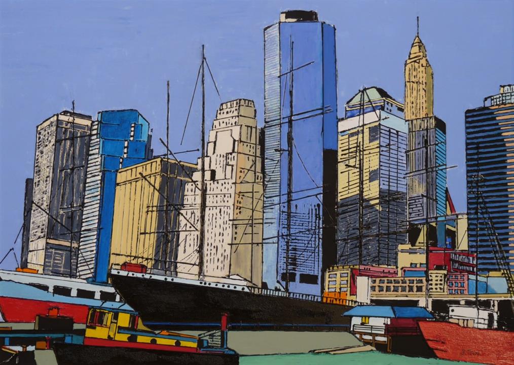 Lower Manhattan - Acrylique 65 X 91 - Janvier 2007