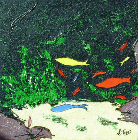 Aquarium - Acrylique 40 X 40 - Mars 2012