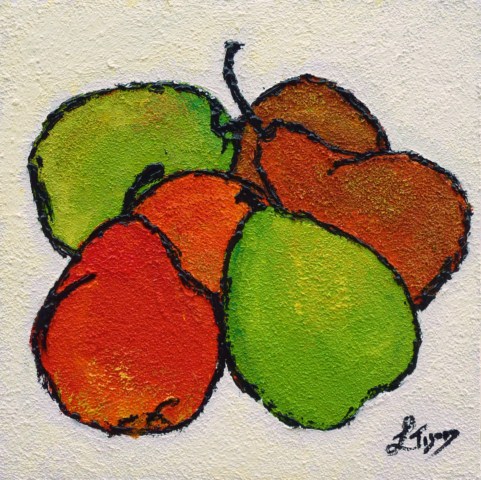 Des poires 30 X 30