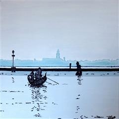 Lagune de Venise - Acrylique 50 X 50 - Novembre 2020
