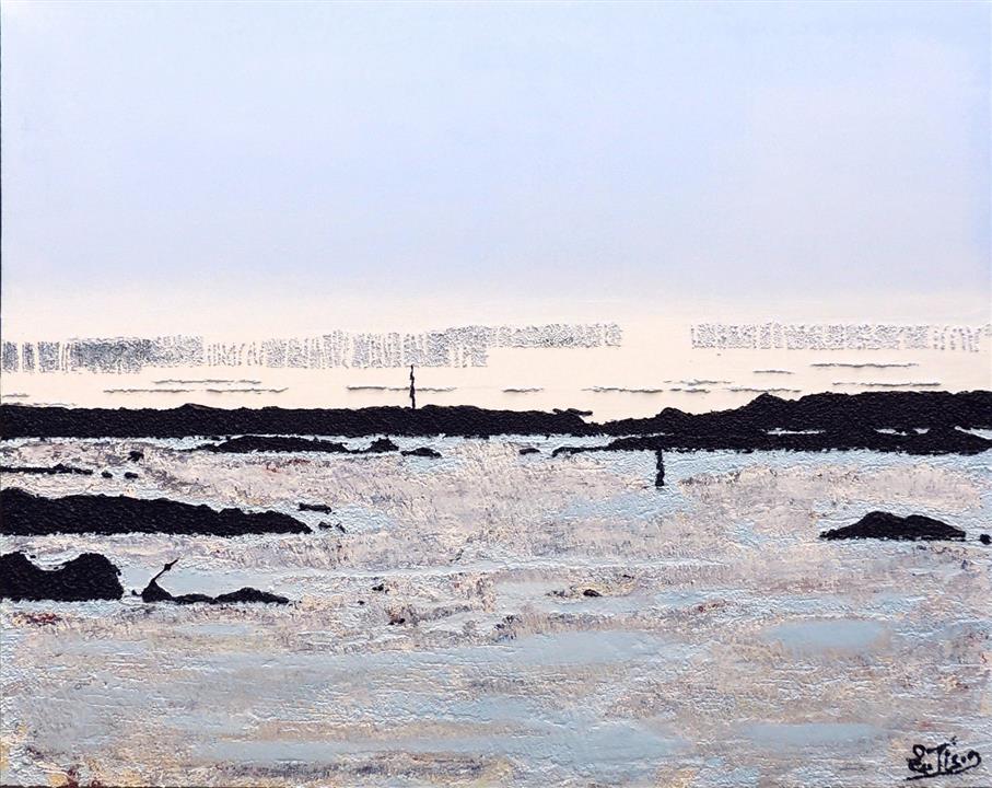 Aux environs de La Rochelle - Acrylique 92 X 73 - Décembre 2021