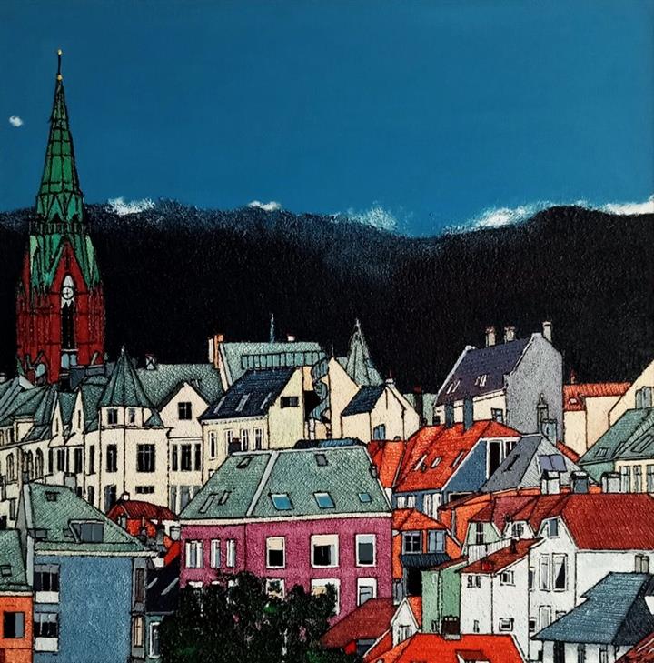 Bergen - Acrylique 90 X 90 - Décembre 2025