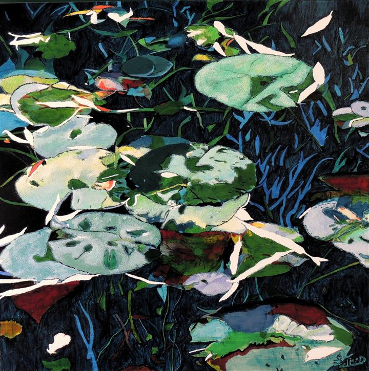 Calme plat - Acrylique 80 X 80 - Juillet 2018