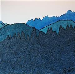 Espace bleu - Acrylique 50 X 50 - Avril 2025