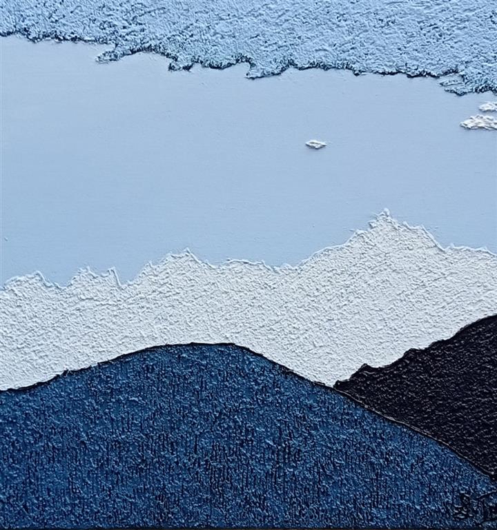 Espace bleu 2 - Acrylique 50 X 50 - Mai 2025