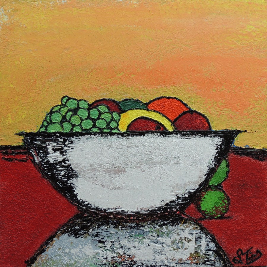 Fruits d'automne - Acrylique 50 X 50 - Septembre 2012