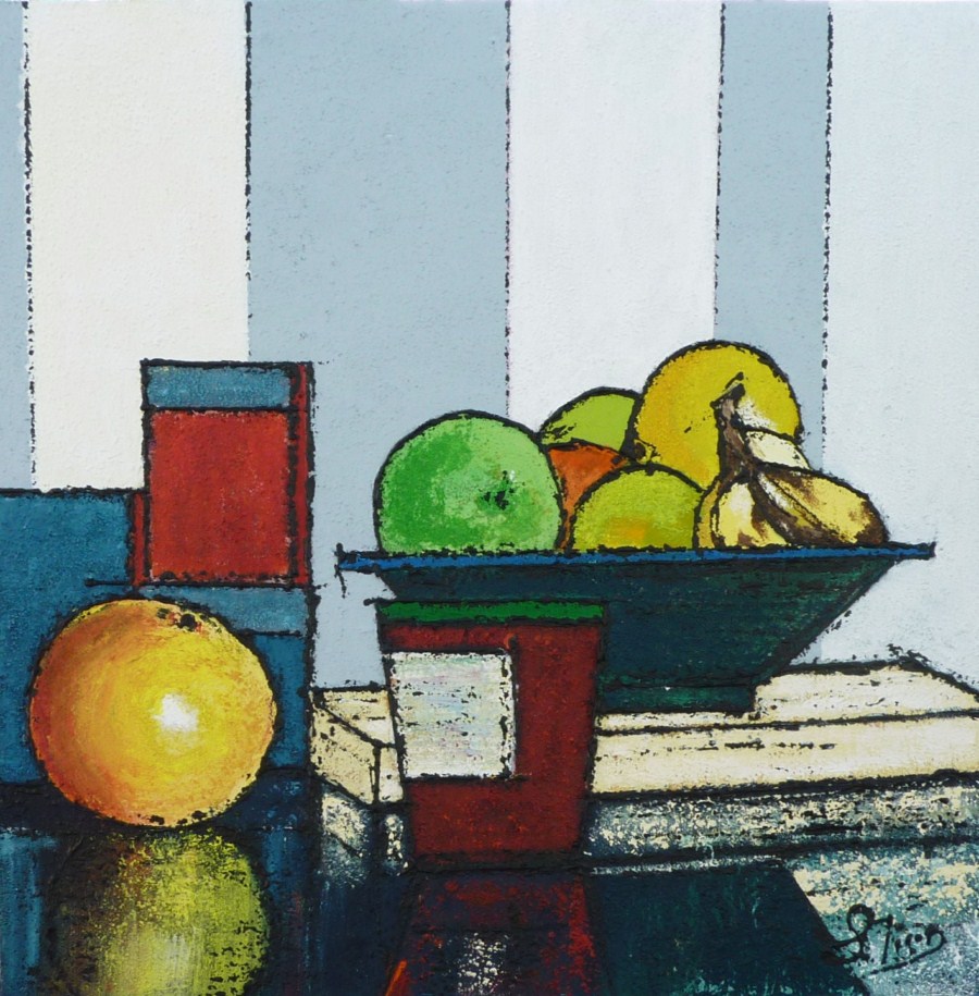 Fruits et Confiture - Acrylique  50 X 50 - Mai 2012