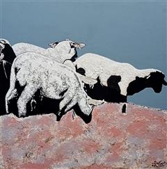 l'impasse - Acrylique 90 X 90 - Juillet 2024