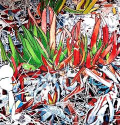 les Griffes  de Sorcière - Acrylique 90 X 90 - Novembre 2023