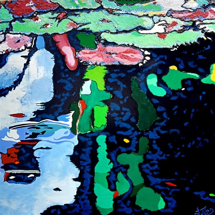 Les Mystères de la Nature  - Acrylique 90 X 90 - Juillet 2023