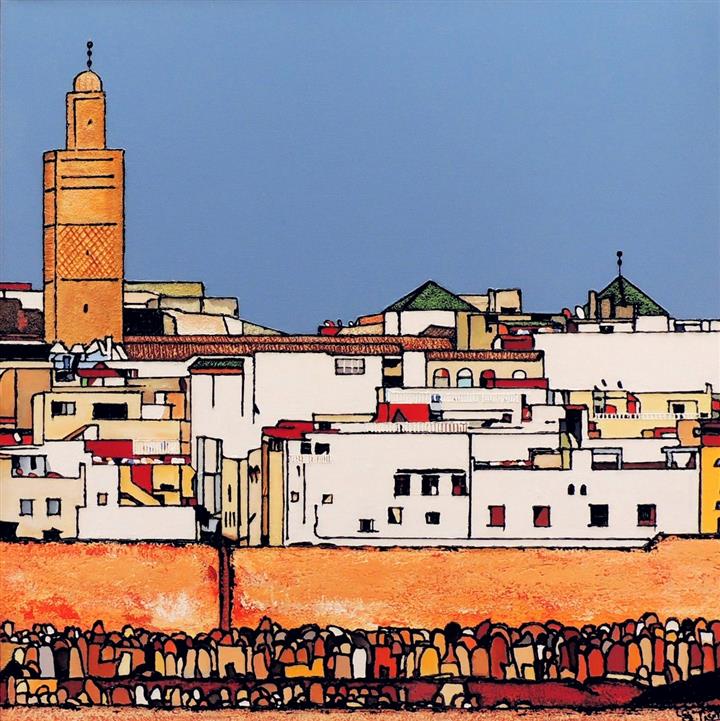 Maroc - Salé - Acrylique 70 X 70 - Juillet 2019