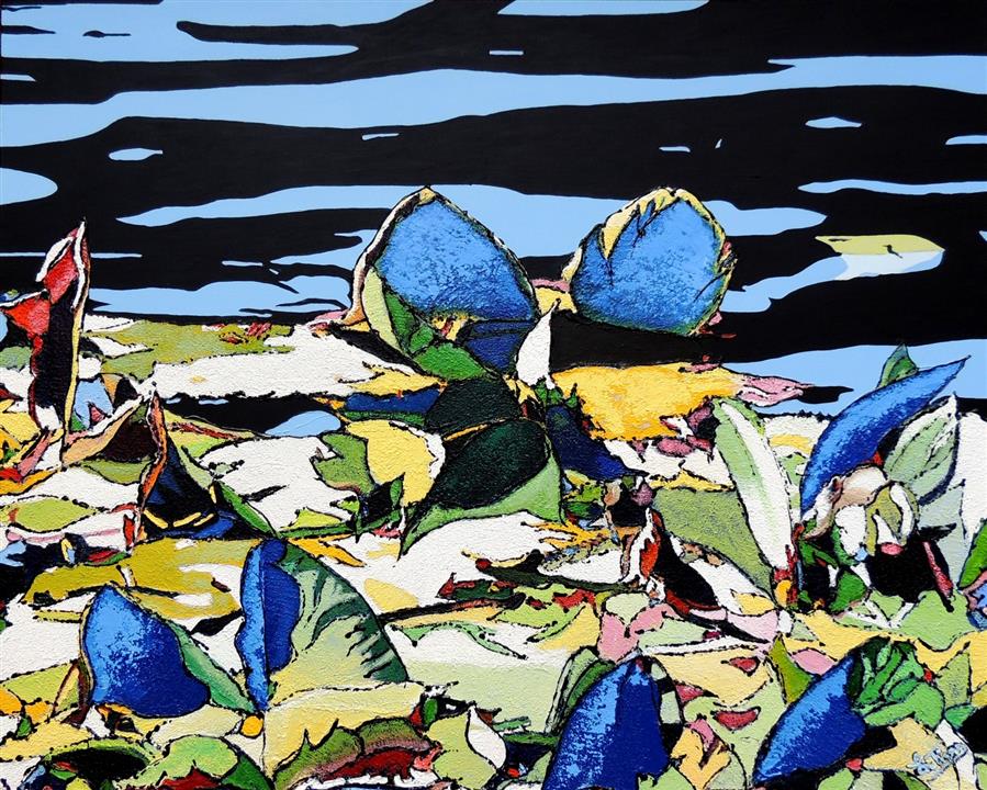 Milieu Unique - Acrylique 100 X 81 - Juillet 2022