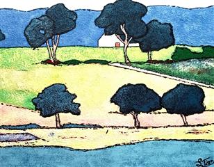 Nulle part - Acrylique 92 X 73 - Mai 2025