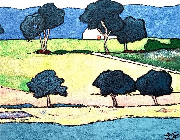 Nulle part - Acrylique 92 X 73 - Mai 2025