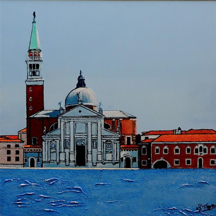 San Giorgio Maggiore - Acrylique 70 X 70 - Janvier 2025