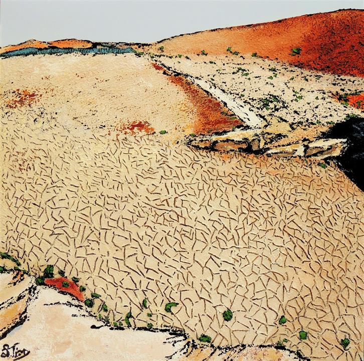 Sécheresse - Acrylique 70 X 70 - Juillet 2019