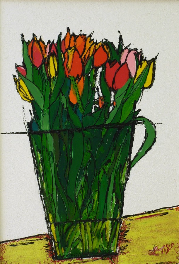 Tulipes - Acrylique 55 X 38 - Juillet 2010