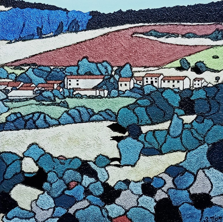 Vue sur Le Collet - Acrylique 90 X 90 - Octobre 2026